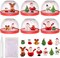 6 PCS Christmas Snow Globe Kit, Christmas Crafts Snow Globes with 12 Cute Christmas Toys, Plastic Snow Water Globe Kit for DIY Snow Globe, Christmas Arts and Crafts, Christmas Arts and Crafts